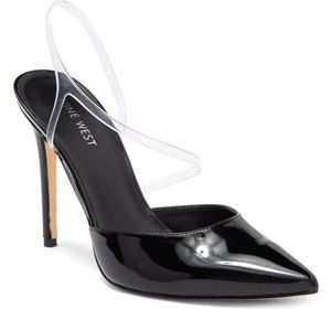 Nine West For Clear Back Pump Heels Size-12M